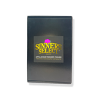 Black box with 'Sinners Select' logo on a white background